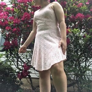 Lacy Pink skater Dress